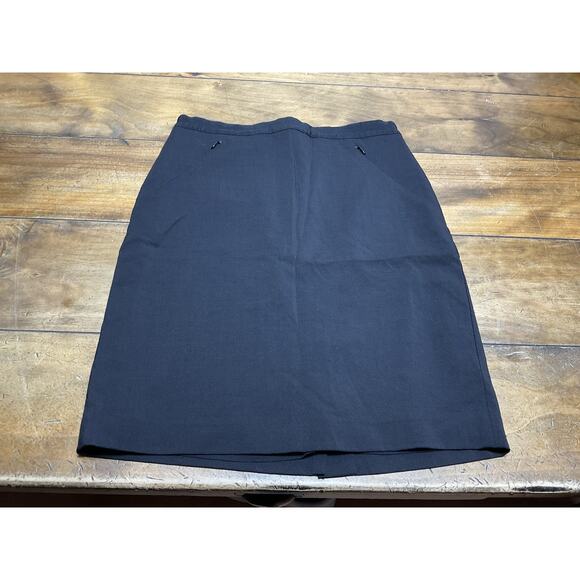Club Monaco Women's Knee Length Pencil Skirt Wool Blend Black Size 6 - Picture 1 of 10